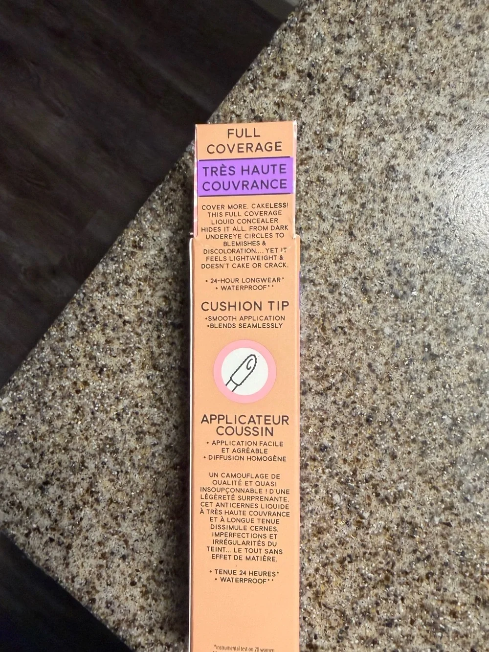 Benefit Full Coverage Liquid Concealer Box in Peach, Pink and Purple